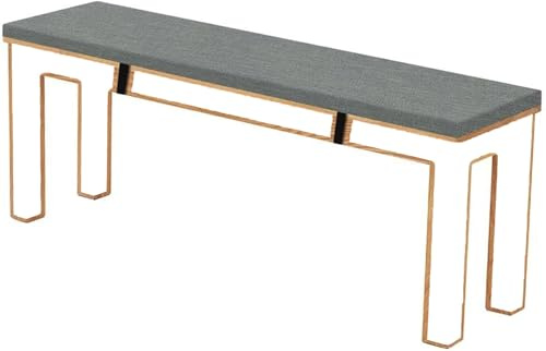 RTSFKFS 3cm Dicke Sitzkissen Outdoor, Sitzauflage Sitzkissen Bank Auflage Ersatzpolster, rutschfeste Waschbare Bankauflage Bankkissen Sitzauflagen Gartenmöbel Bank Polster(Grau,180x38x3cm)