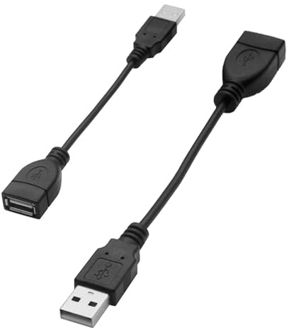 Generico Cavo di prolunga USB, Prolunga USB 2.0 da maschio a femmina, Trasferimento dati veloce compatibile webcam, telefono, mouse, tastiera, stampante, disco rigido
