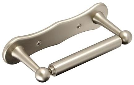 MILANO Bathroom Wall Mounted Toilet Roll Paper Holder Brushed Nickel | Brass Construction. Keeps Your Toilet Roll Handy. Wall Mounted Installation. Traditional Style. Easy To Install.