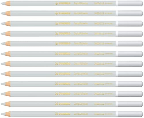 STABILO CarbOthello - Chalk-Pastel Pencil | Pack of 12 - Cold Grey 2