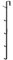YAMAZAKI Home 7646 Crochets de porte – Porte-manteau vertical à suspendre, noir