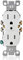 Leviton T5320-WMP 15 Amp 125V Tamper Resistant Duplex Receptacle (10 Pack), White