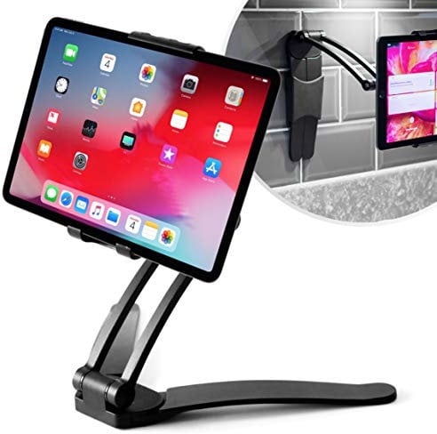 Desire2 Tablet Mount Stand 2 in 1, Ideal Holder for Kitchen Wall and Counter Top, Compatible with iPad, Tablet 7 to 10 Inch, iPhone 13, 14, 15 Pro Max, 12 Mini, Samsung, Huawei and All Smartphones