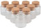Jarvials 6pcs Außendurchmesser 47mm vier verschiedene arten von klaren flaschen mit korken (6, 50ml)