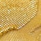 Tela de malla de metal brillante de 45 x 150 cm para hacer joyería, dorado, 150 * 45cm