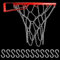 CODIRATO Metall Basketballnetz Verzinktes Basketballnetz Basketballkorb Metallnetz Kette Basketballkorb Netz 40cm Basketball Netz Basketball Ersatz Netz mit Eisenkette für Basketballkorb
