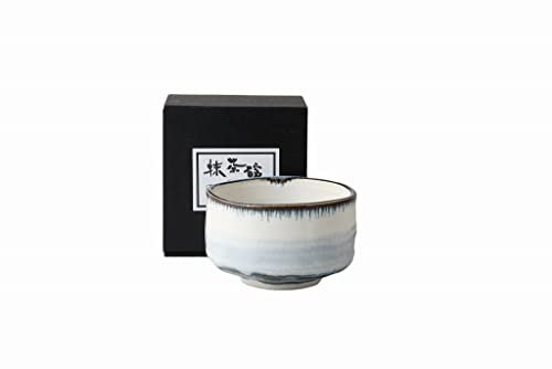 Mino Ware Bol à matcha japonais Chawan Harugasumi Diamètre 12,2 cm 450 ml Fabriqué au Japon