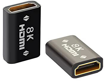 La Brodée HDMI Coupler 8K Female to Female Adapter, HDMI Connector Supports Ethernet, High speed Connector, Compatible with DVD, Blu-ray, TV…