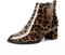 EDEFS Stivaletti Donna Invernali Caviglia con Tacco Block Pull-On Punta Rotonda Autunno Inverno Classiche Stivali Leopard EU35