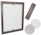 Time4Blinds zanzariera per finestre - zanzariera Senza Foratura, con Telaio in Alluminio zanzariera accorciabile Individualmente - zanzariera a Rete per Mosca – 120x150cm – Cornice Marrone