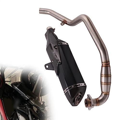 Silencieux D'échappement Modifié À Système Complet Pour H&onda X-ADV 750 2017 2018 2019 XADV 750 Silencieux De Tuyau De Liaison Intermédiaire Avant Modifié (Color : A)