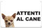 Phonecasing Cartello Segnale Attenti al Cane in Alluminio 3 mm Composito (20 cm x 15 cm, Chihuahua Figo)
