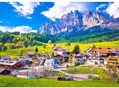 HUADADA jigsaw puzzles for adults 1000 piece jigsaw puzzles for adults mountains of Alps Puzzles for Adults Kids Colorful Jigsaw Puzzle (27.56 x 19.67)