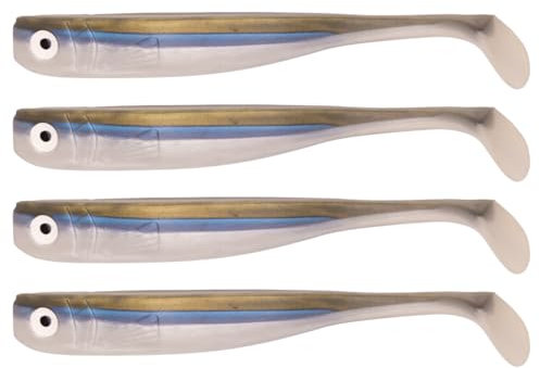 Zanderbait 16cm Stintchen, Angelköder, Kunstköder, Zanderbait, Zanderköder, Softbait, Gummifisch, Gummiköder, Lieferumfang 4 Stück.