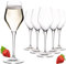 IMPERIAL Sektgläser 170ml Serie 'Rom' Set 6-Teilig Champagnergläser aus Crystalline Glas Sektglas Spülmaschinenfest