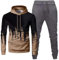 Generisch Trainingsanzug Herren Fitness - Sport Anzug Herren Übergrößen Hosenanzug Herren Casual 2 Teiler Winter Warmer Jogginganzug Herren Winter Streatwear Trainingsanzüge Für Herren Mit