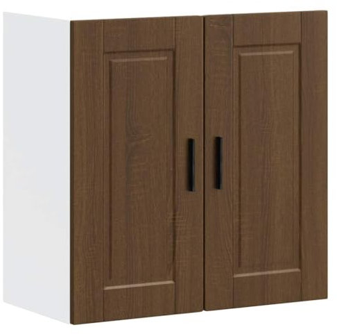 vidaXL Armario de Pared Cocina Porto Madera ingeniería Roble marrón