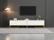 Jaxenor 180cm TV Schrank mit 2 Schublade 2 Türen Kabelmanagement, Verstellbaren Füßen TV Bank TV Lowboard TV Table TV Sideboard TV Cabinet TV Regal für das Wohnzimmer, Weiß