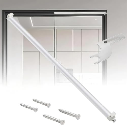 PRMTYUP Ferme-Porte Coulissant Automatique, Ferme-Porte Coulissant à Retour Automatique, MéCanisme De Fermeture Automatique Silencieux Et Robuste, Aux Portes De 75 à 130 Cm,Blanc,Normal force: 50~70kg