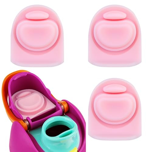 Frokolla 3pcs Replacement Stopper Seal Compatible with Owala FreeSip 24oz 32oz,Water Bottle Lid Insert Cap Rubber Seal Parts for Owala 16/19/24/32/40oz Spout Gasket Mouth piece Accessories(pink)