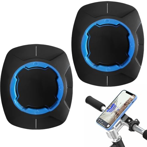 DOVBAN 2pcs Coque Smartphone Compatible Support de téléphone,Étui Antichoc avec Fixation Moto/Vélo,Modèles Protection Robuste & Support Système Quadlock(Bleu)
