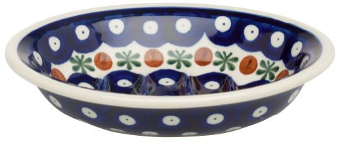 Redecker Original Bunzlauer Keramik Seifenschale, handbemalt, Rund, Blue/White, 14x11cm