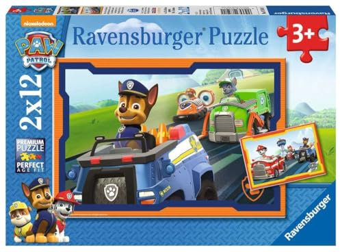 Ravensburger – 7591 – Pack of 2 Jigsaw Puzzles – Paw Patrol – 12 Pieces