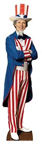Star Cutouts SC379 Uncle Sam Cardboard Cutout – USA Theme Decoration, Party Display & Event Prop
