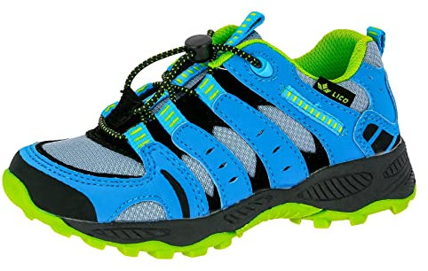 Lico Unisex Kinder Fremont Trekking-& Wanderhalbschuhe, Grau Blau Lemon, 31 EU