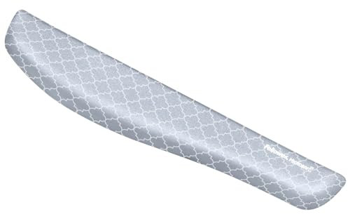 Fellowes PlushTouch Keyboard Wrist Rest 18 1/8 x 3 3/16 x 1 Gray/White Lattice FEL9549801