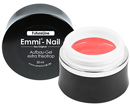 Emmi-Nail Futureline Aufbaugel extra thixotrop – LED UV Builder-Gel für stabile Nagelmodellage – Mittelviskos, flexibel & selbstglättend – Perfekt für C-Kurve, Schablonen & Stiletto-Nägel – 50ml