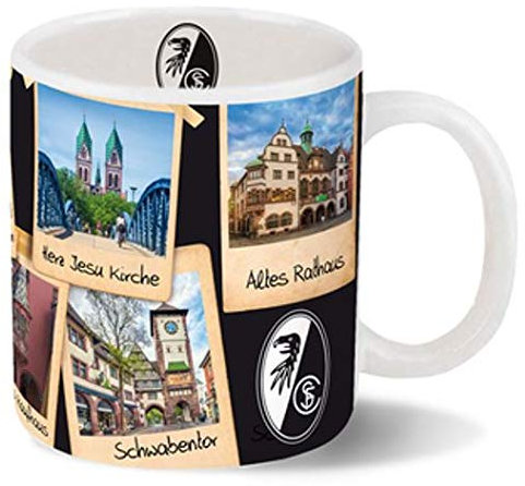 Unbekannt SC Freiburg - Kaffeetasse - 320 ml - Freiburger Sehenswürdigkeiten