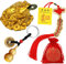 3 Stücke Feng Shui Kröte Glück Geld Frosch Chinesisch Knote Münzen Messing Wu Lou mit Münzen Schlüsselbund Sicher Reichtum Erfolg und Viel Glück mit 1 Segenkarte und 1 Roten Segensbeutel