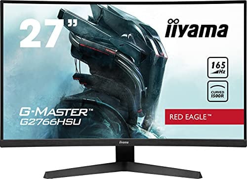 Ecran PC Gamer Incurvé - IIYAMA G-Master Red Eagle G2766HSU-B1 - 27 FHD - Dalle VA - 1 ms - 165Hz - 2 x HDMI / DP - AMD FreeSyn