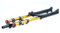 MTB Forcella Ammortizzata 26 27,5 29 Pollici DH, Controllo Spalle 1-1/8 Oil Air Ammortizzatore per Bici Steerer Fork Corsa 130 Mm Sospensioni Regolazione Smorzamento