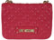 Love Moschino Borsa Quilted Pu Fuxia, BORSA A SPALLA Donna, Fucsia, 19x26x9