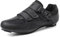 Prodkfe Fahrradschuhe Herren Damen Rennradschuhe MTB Mountainbike Schuhe Radschuhe Kompatibel mit Peloton Bike SPD SPD-SL&Look Delta Cleats für Rennrad Schuhe Männer Schwarz EU45