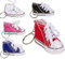 Porte-clé chaussure de sport noire, blanche, bleue, rouge ou rose - Basket, pendentif de voiture, sac à main (aléatoire)