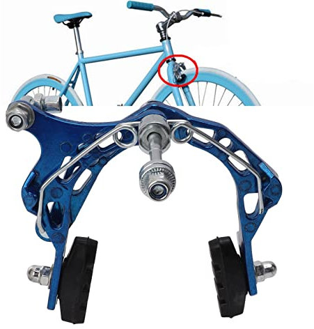 VGEBY Pinza de Freno de Bicicleta, Frenos de Disco de Bicicleta de Montaña de Alta Resistencia de Aleación de Aluminio para Bicicleta de Montaña de Motocicleta (Azul)