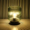 LUSHARBOR Battery Operated Lamp, Cordless Table Lamps for Home Decor, Battery Powered Nightlight with LED Bulb, Decorative Glass Beside Lamp for Bedroom Living Room-Green