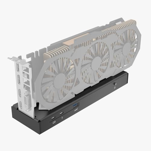 TREBLEET Mini eGPU Enclosure Compatible with Thunderbolt 3/4, USB4 40Gbps External GPU Dock Station, Compatible with NVIDIA/AMD PCIe, PD 85W Charging Support, Daisy Chain, DC/ATX/SFX Support