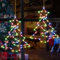 Therlan Fensterdeko Weihnachten Beleuchtet Batterie, 2 Stück 110 LED Fensterbilder Weihnachtsbeleuchtung Fenster Mit Timer, 8 Lichtmodi Fensterdeko Beleuchtet Weihnachtsdeko Fenster Beleuchtet Bunt