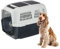 Ferplast Hundetransportbox CLIPPER PLUS, IATA-geeignet, Mittlere Hundetransportbox bis 20 kg, Sicherer Verschluss, Mit Doppelfach für Zubehör, Abnehmbarer Griff, 71 x 50 x h 51 cm