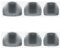 3 Pares Earbuds Tips Recambio Compatible para Sony WI-C400 WI-C300 C300 C400, Silicona Ear Tips Auriculares Cubiertas Almohadillas En el oído Eartips Buds Copas (S/M/L) (Gris Transparente)