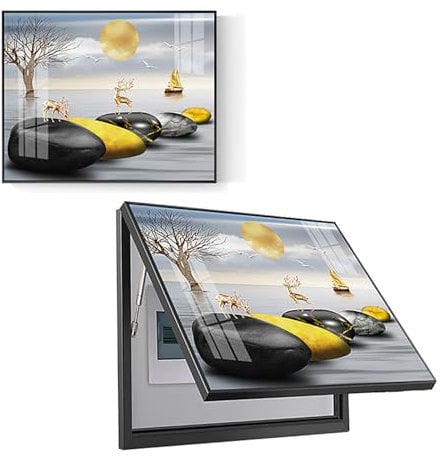 Electric meter wall decoration Creative Electric Panel Decoration Box Distribution Box Decorative Painting Wall Hanging Painting with Hydraulic Rod Supports