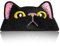Bojueshaw Cute Black Cat Face Patches,Cat Iron on Patches,Cute Cartoon Sew on Patches for Clothes,for DIY Craft,Shirts,Jeans,Hats