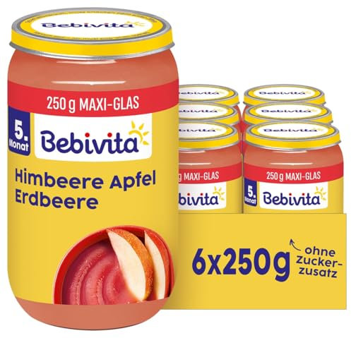 Bebivita Früchte Apfel-Erdbeere-Himbeere, 250g 6er Pack (6x250g)