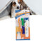 Hund Zahnpflege Set,Hundezahnpasta gegen Zahnstein,Hundezahnbürste,Hundezahnpasta,Hundezahnpasta Gegen Mundgeruch,Hundezahnpasta mit Fingerling,mit Zahncreme Zahnbürste (Orange)