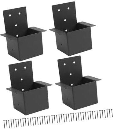 KESOTO 4x Pergola Pavillon Kit für Porch Pergola Post Anschlussholzpfosten