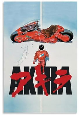 PANTTING Akira Anime-Poster, ästhetischer Leinwand-Kunstdruck, Heimdekoration für Schlafzimmer, Wohnzimmer, 50 x 75 cm, ungerahmter Stil